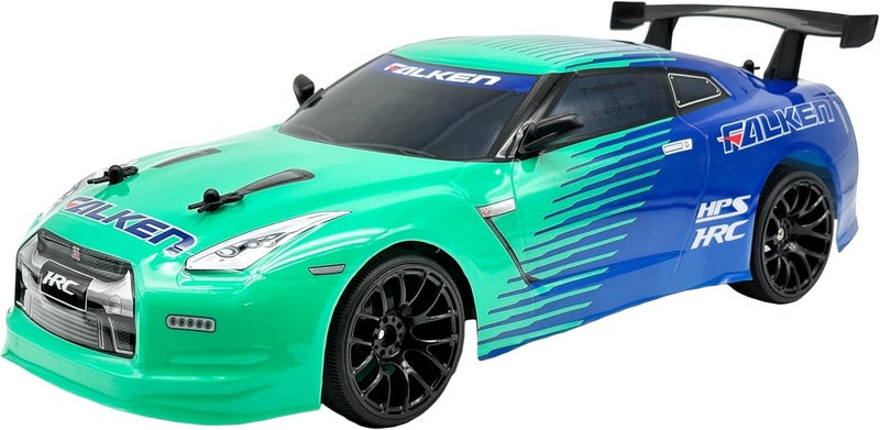 D-Power دي-باور - 1:10 نيسان جي تي-آر فالكين سيارة تحكم عن بعد – 2.4GHz، بطارية قابلة للشحن عبر USB بجهد 7.4V، تصميم انزلاق واقعي، للأطفال من عمر 6 سنوات فما فوق - Image 3